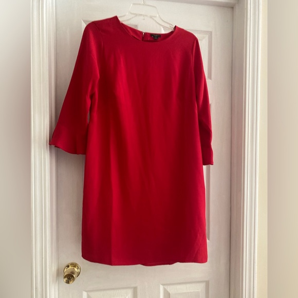 strapless open back dress BELGIAN LOAFER Navy & Red – Lesley Evers main image 1